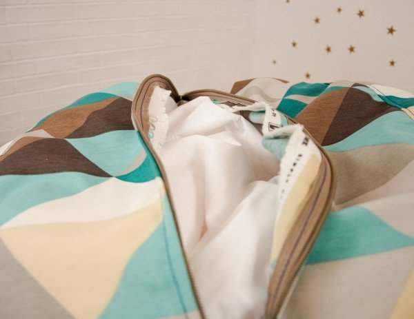 Кресло мешок терможаккард «Зеленые ромбы»