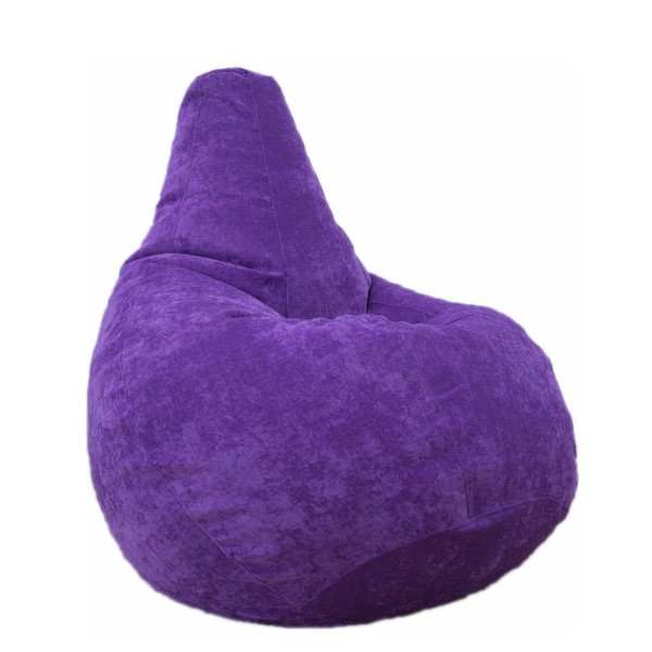 Кресло мешок велюр  «Cordroy» Фиалковый
