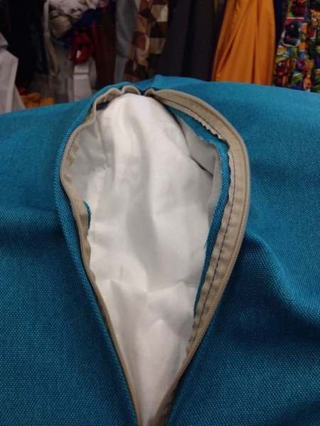 Кресло мешок рогожка  «Импульс» Бирюза