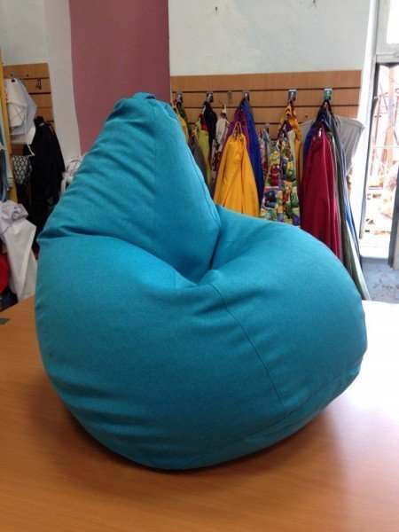 Кресло мешок рогожка  «Импульс» Бирюза