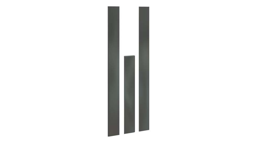 Комплект декоративных планок для комплектации шкафа с 4-мя дверями «Наоми» (Фон серый)