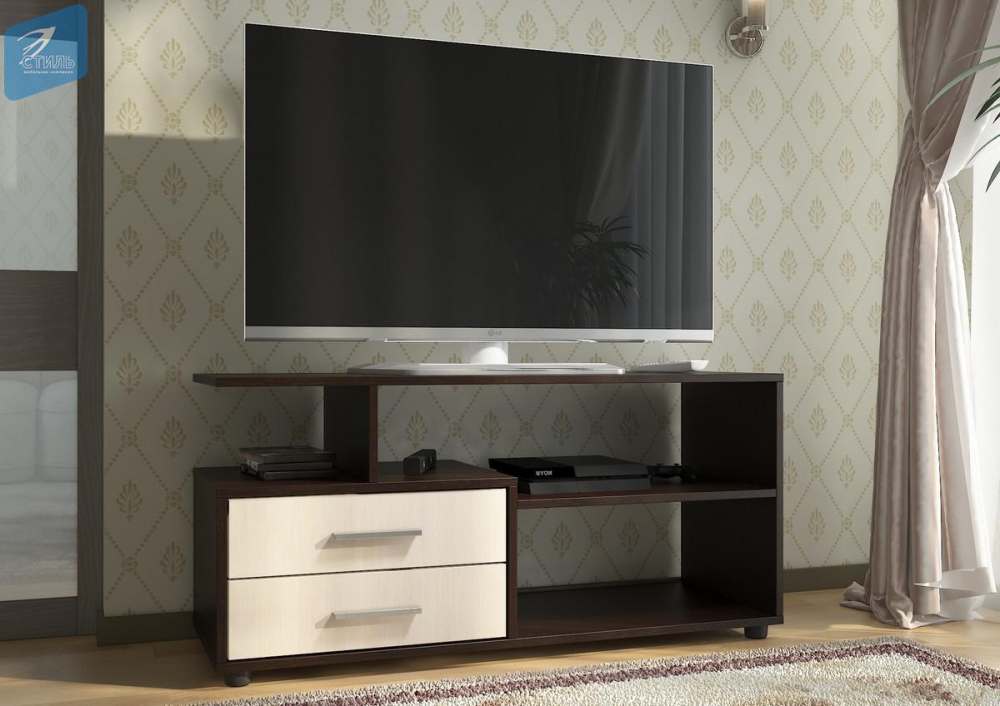 Тумба под ТВ «TV-8» Венге/Дуб молочный