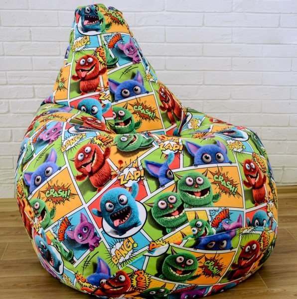 Кресло мешок велюр  «Xpoint » Монстры