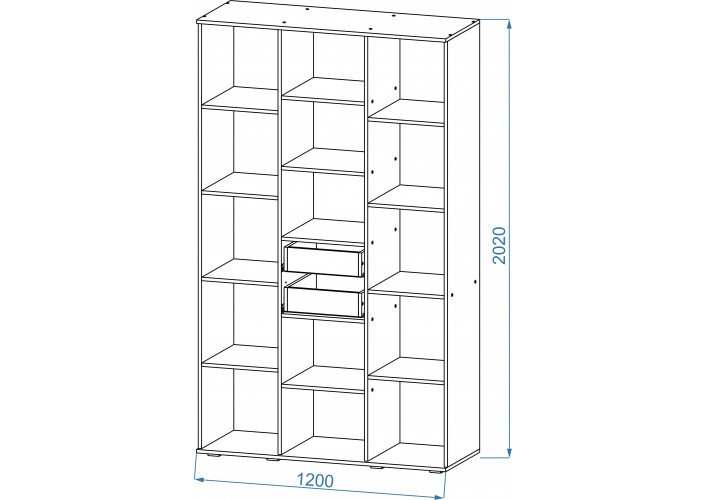 Схема шкаф 3 дверный
